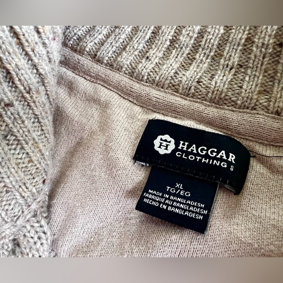 Haggar Clothing Men’s Quarter Zip Sweater Size XL - Picture 6 of 9